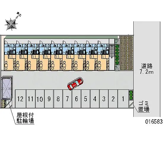 ★手数料０円★函館市港町３丁目　月極駐車場（LP）